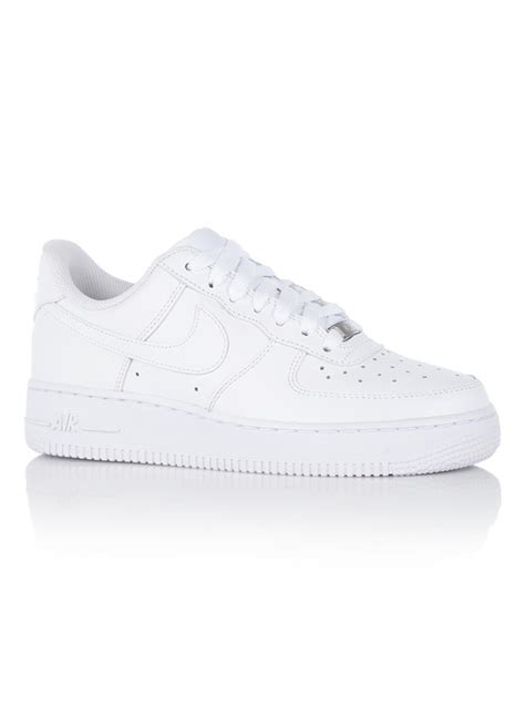 Nike Air Force 1 Mid sneaker van leer • Wit • de Bijenkorf